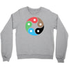 zentao symbol as evolution of the tao (yin yang) Crewneck Sweatshirt