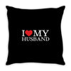 i heart my husband Throw Pillow