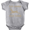 eat more fast food Baby Bodysuit