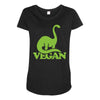 vegan dinosaur best trending Maternity Scoop Neck T-shirt