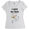 i love when my wife lets me buy another bike Women's Triblend Scoop T-shirt