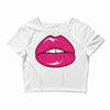 lips shiny Crop Top