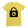 padlock eye Ladies Fitted T-Shirt