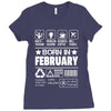 Born In February Ladies Fitted T-Shirt