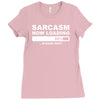 sarcasm now loading mens Ladies Fitted T-Shirt