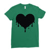 dripping heart melting heart Ladies Fitted T-Shirt
