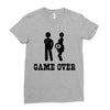 game over  funny pregnancy Ladies Fitted T-Shirt