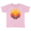 sunset mountain Toddler T-shirt