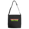 ninja turtles parody vegan Adjustable Strap Totes