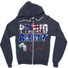 proud army dad Zipper Hoodie