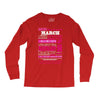 quens are born in march Long Sleeve Shirts