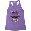 mama bear message Racerback Tank