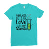 Made With Lots Of Love And a Little Science Ladies Fitted T-Shirt