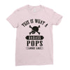 This Is What A Bad Ass Pops Looks Like Ladies Fitted T-Shirt