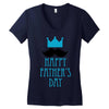 happy father's day 2 Women's V-Neck T-Shirt