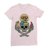 summer skull Ladies Fitted T-Shirt