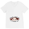 October Peeking Out Baby Boy V-Neck Tee