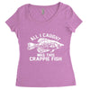 all i caught was this crappie fish Women's Triblend Scoop T-shirt