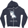 stabby the unicorn Zipper Hoodie