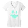 halloween face Women's V-Neck T-Shirt