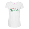 ugly santa ho ho hoo! Maternity Scoop Neck T-shirt