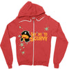 say no to scurvy Zipper Hoodie