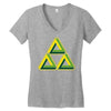 triforce illusion zelda Women's V-Neck T-Shirt