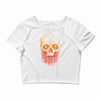 skull gradient Crop Top