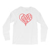 love heart outline valentine's day Long Sleeve Shirts
