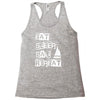 eat sleep sail repeat Racerback Tank