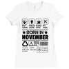 Born In November Ladies Fitted T-Shirt