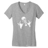 devil horns Women's V-Neck T-Shirt
