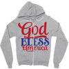 god bless america Zipper Hoodie