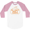 no i did not steal a pumpkin 3/4 Sleeve Shirt