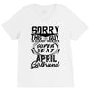 This Guy Is Taken By A Super Sexy April Girlfriend V-Neck Tee