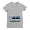 Baby Boy Under Construction Ladies Fitted T-Shirt