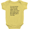 i'm not clumsy Baby Bodysuit