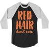 red hair dont care 3/4 Sleeve Shirt