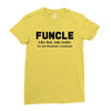 Funcle Like Dad, Only Cooler Ladies Fitted T-Shirt