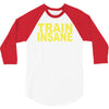 insane gym training bodybuilding workout keepfit weightlifting 3/4 Sleeve Shirt