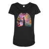 Cosmic Breath Maternity Scoop Neck T-shirt