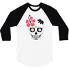 day of dead sugar skull 3/4 Sleeve Shirt