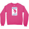 keep left shark Crewneck Sweatshirt