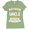 Super Cool Uncle Of A Freaking Awesome Nephew Ladies Fitted T-Shirt