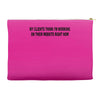 clients think i'm working web site design funny computer nerd geek shi Accessory Pouches