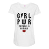 Girl Power Future Is Female Maternity Scoop Neck T-shirt