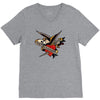 sailor jerry tattoo art military mermaid V-Neck Tee