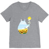 totoro sunflower V-Neck Tee