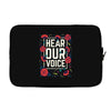 Women's March Hear Our Voice Laptop sleeve