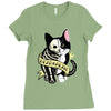 schrodinger cat tattoo Ladies Fitted T-Shirt